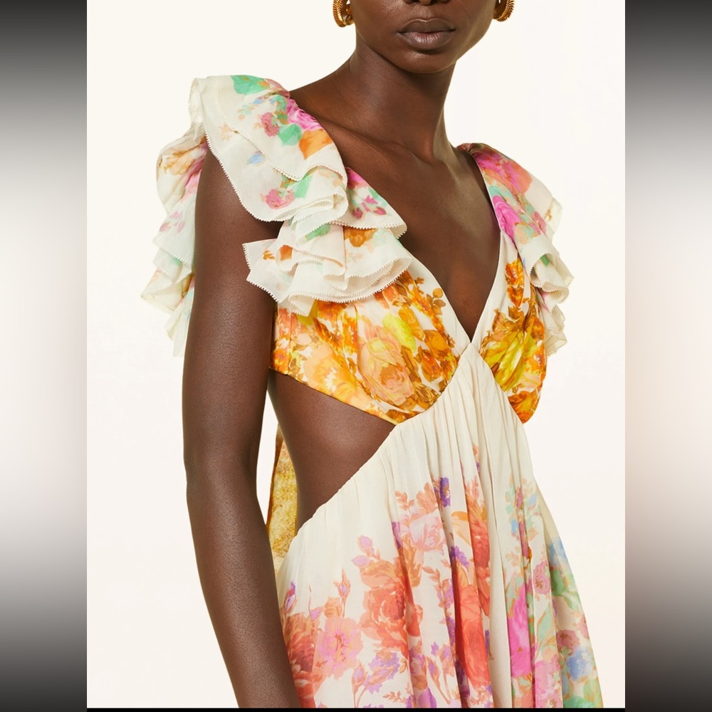 Raie Floral Frill Dress